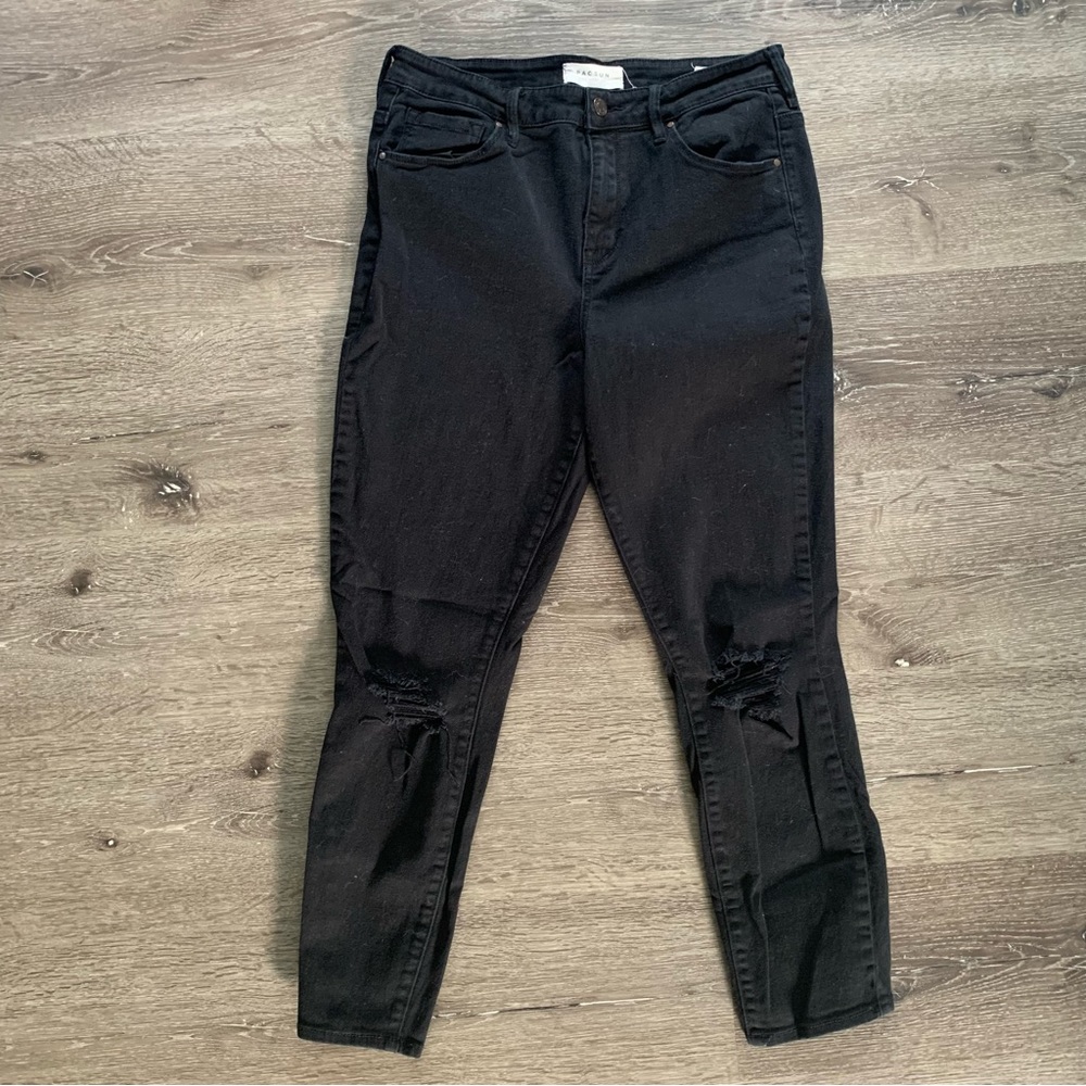PacSun Black Distressed High Rise Skinny Jeans